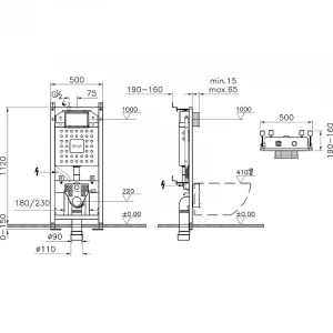 Инсталляция для подвесного унитаза Vitra 700-1873