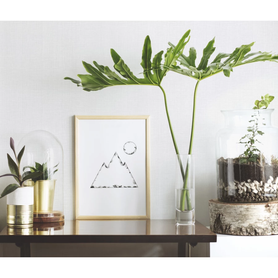 Обои флизелиновые Palitra Home Nano HomeColor белые HC40002-01a 1,06х25 см