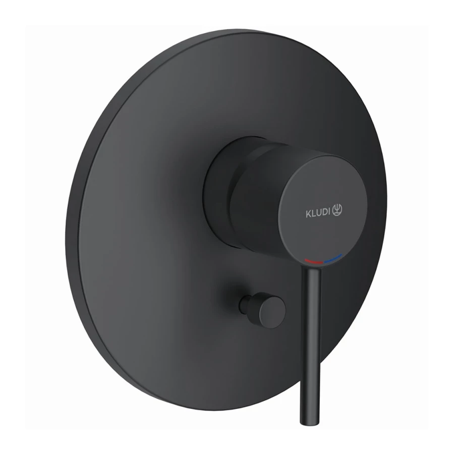 Смеситель для ванны и душа Kludi Bozz встраиваемый черный матовый 386503976