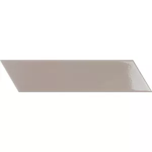 Плитка настенная Cevica Chevron Right Grey глазурованный глянцевый 26х6,4 см
