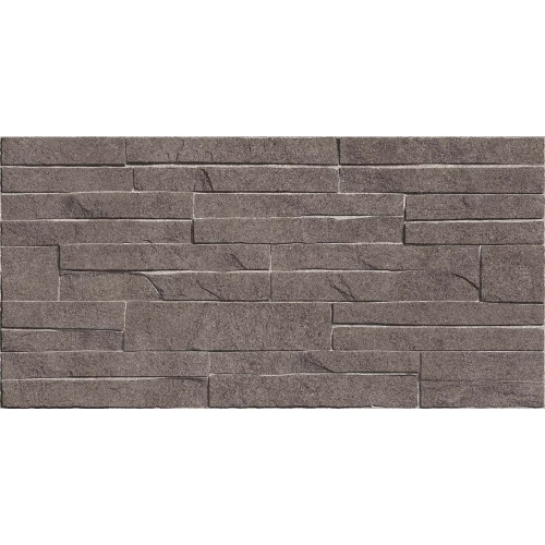 Плитка настенная Alma Ceramica Discover рельефная глянцевая коричневая TWU2550DCV24 50х24,9 см