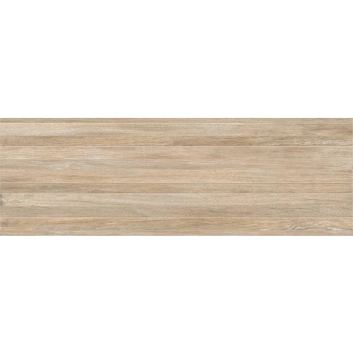 Плитка настенная Керамин Бунгало 4Д темно-бежевый 90х30 см