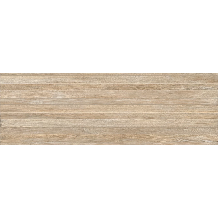 Плитка настенная Керамин Бунгало 4Д темно-бежевый 90х30 см