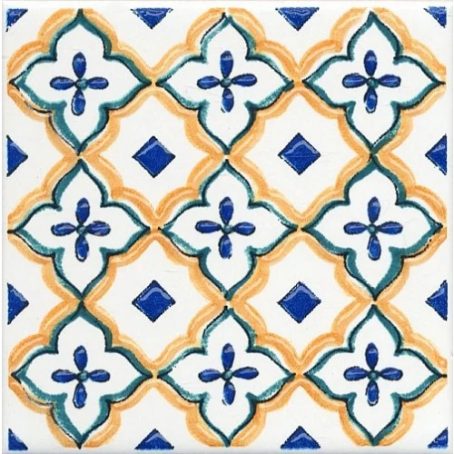 Вставка Kerama Marazzi Капри майолика белый 9,8х9,8 см