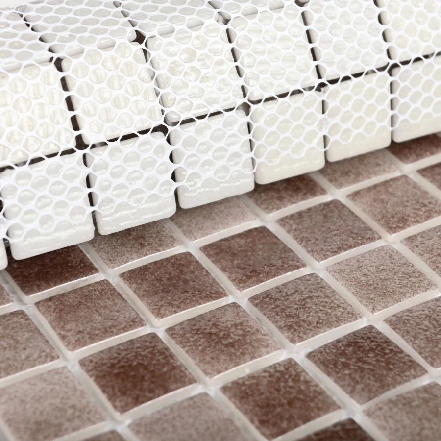 Мозаика Bonaparte Стеклянная мозаика Atlantis Moca 24х24 глянцевая коричневая 31,5х31,5 см