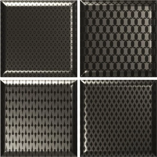 Плитка настенная Baldocer Diva Novel Metallic матовая серая 15x15 см