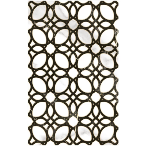 Декор Шахтинская плитка Фиеста белая 01 1 сорт 40х25 см