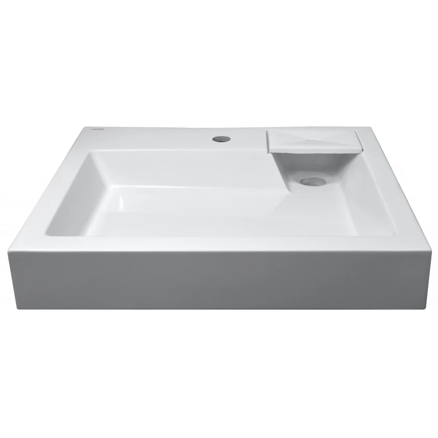 Раковина подвесная Azario Etna литьевой мрамор белая CS00078303 60х50х11 см