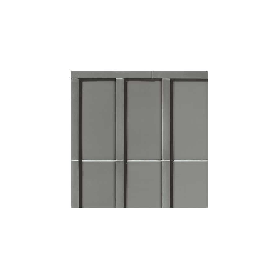 Плитка настенная Mutina Мотиво Лиместоне / Motivo Limestone матовая серая BOV06 28х14 см