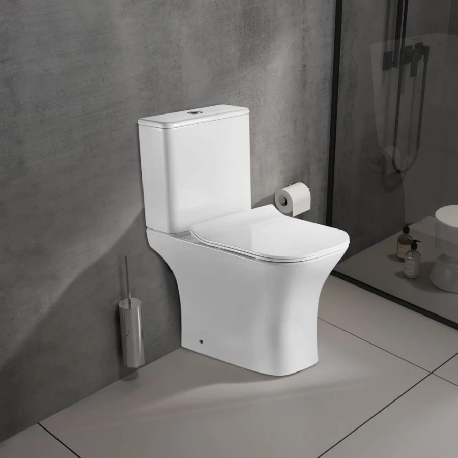 Унитаз-компакт Olive`s Porto белый сиденье дюропласт PR31126DP