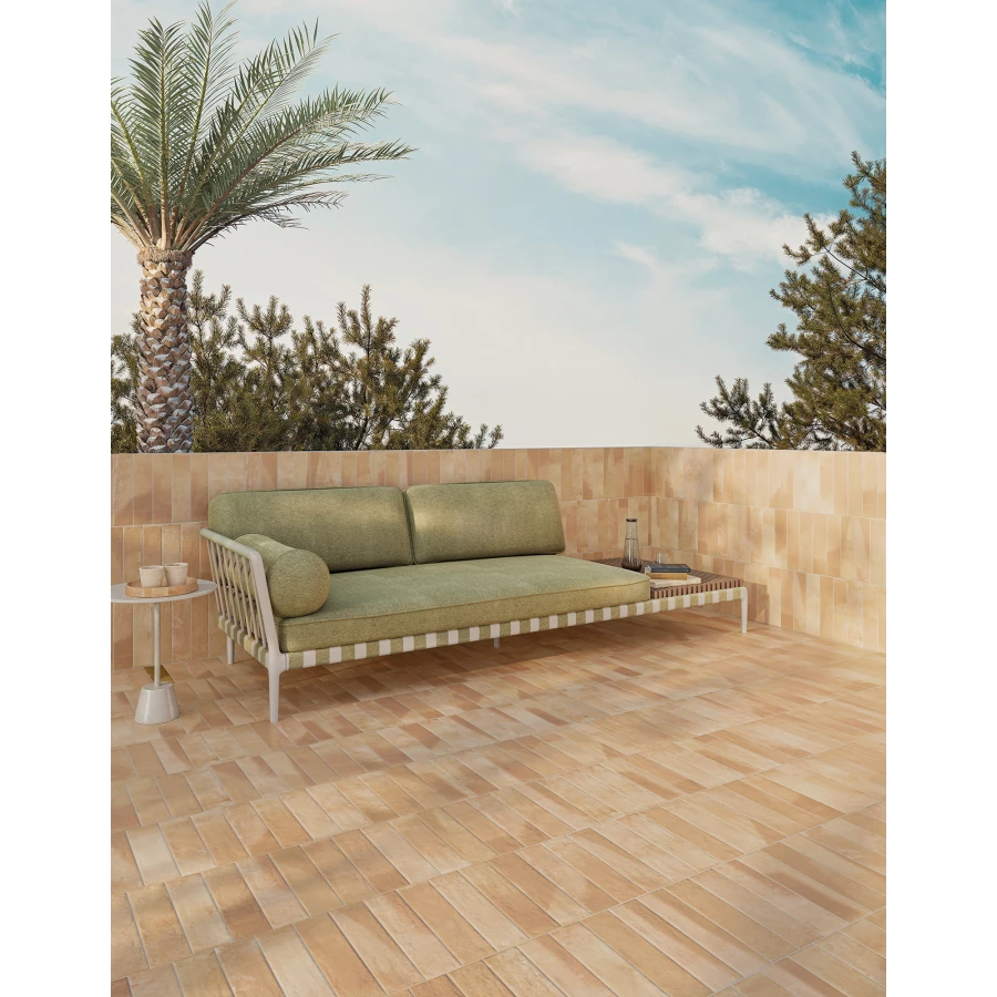 Керамогранит DNA Mediterraneo Tierra матовый песочный 28х7 см