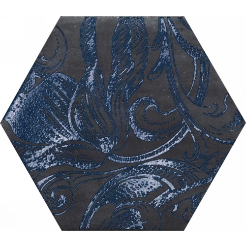 Керамогранит CIR Fuoritono Esagona Fuoridamasco Blu S/6 1073735 27.7х24 см