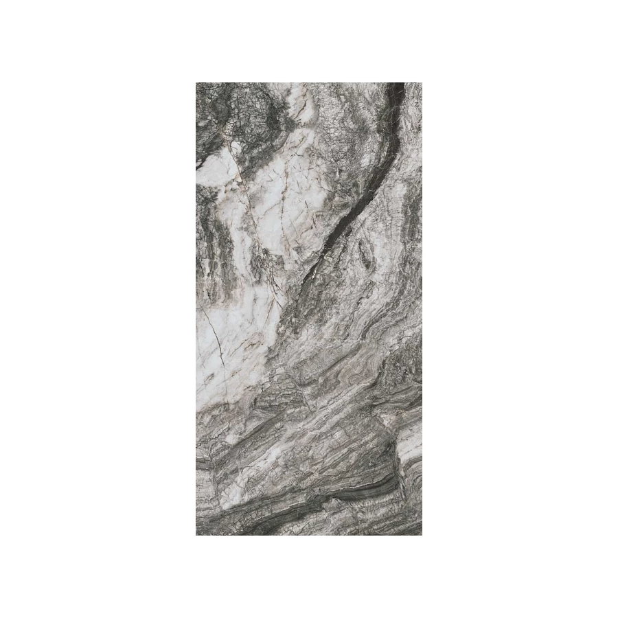 Керамогранит Kerama Marazzi Ониче белый черный лаппатированный 60x119,5