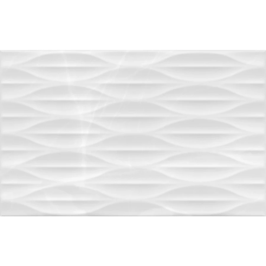 Плитка настенная Gracia Ceramica Эдем низ 03 глянцевая белая 010100001551 40х25 см