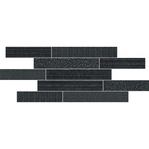 Декор Italon Брик Мультилайн Колд черный 29,6х79,7 см