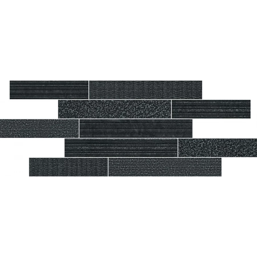 Декор Italon Брик Мультилайн Колд черный 29,6х79,7 см