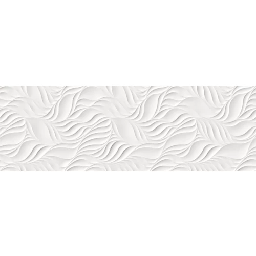 Плитка настенная Cifre Leaves Glaciar Mate белая 30*90 см