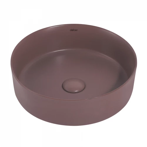 Раковина накладная Abber Bequem коричневая матовая AC2108MC