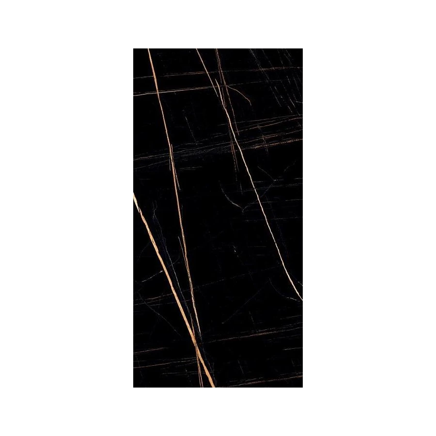 Керамогранит Italica Tiles Saint Laurent Glamour глянцевый черный ITL70753 120х60 см