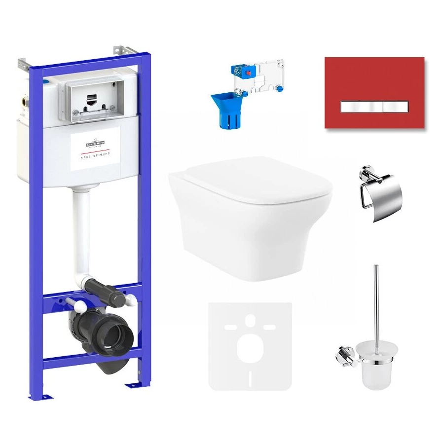 Унитаз Lavinia Boho Relfix Bristol Rimless 75110376 (комплект 9 в 1)