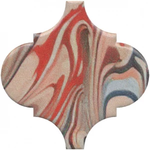 Плитка настенная Kerama Marazzi Арабески Венеция Декор матовый красный VT\A625\65000 6,5x6,5 см