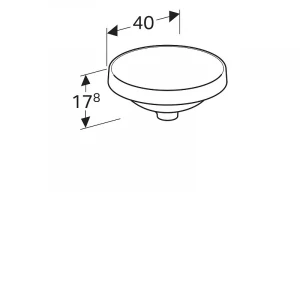 Раковина Geberit VariForm 40 500.702.01.2