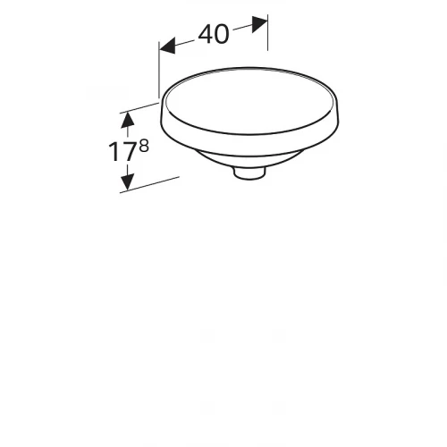 Раковина Geberit VariForm 40 500.702.01.2