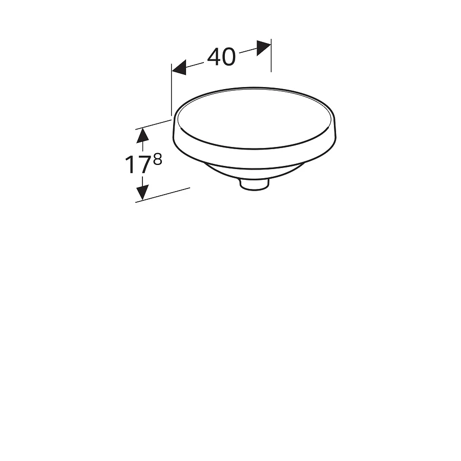 Раковина Geberit VariForm 40 500.702.01.2