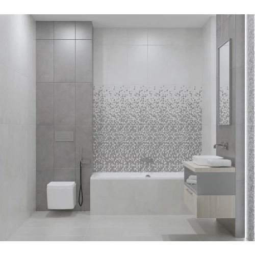 Плитка настенная Azori Artemest Casual бело-серый 00-00003173 63х31,5 см
