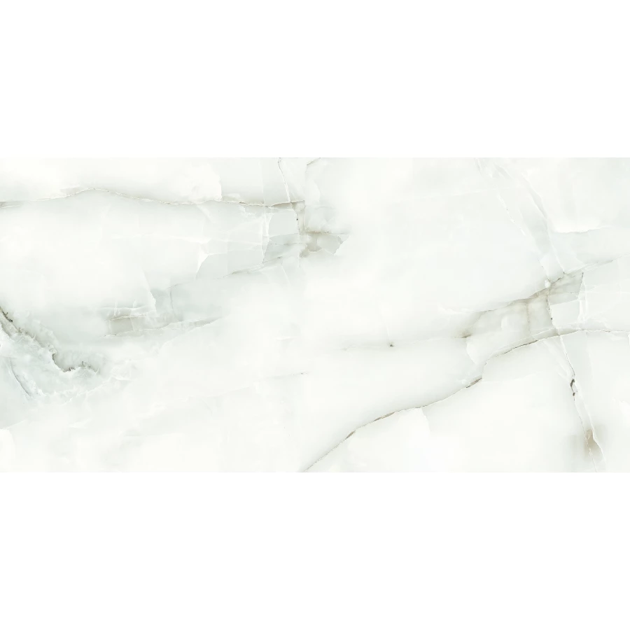 Керамогранит lamore Ceramic Gloss 60х120 Antique Onici глянцевый белый 60/120-006 120х60 см