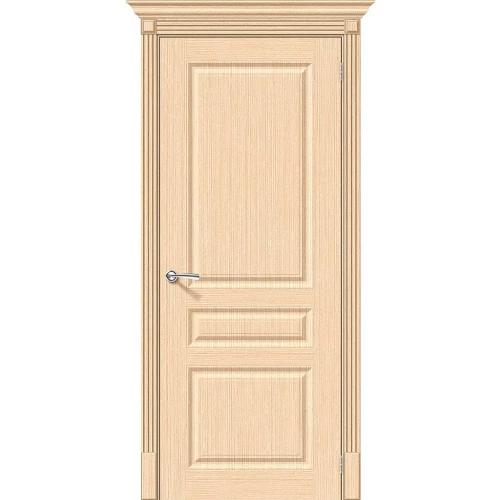 Межкомнатная дверь Bravo Статус-14 200x60 шпон Fine-line полотно глухое цвет Ф-22 (БелДуб)