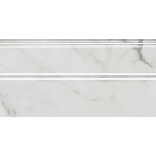 Плинтус Kerama Marazzi Коррер обрезной глянцевый белый FMA033R 30x15 см