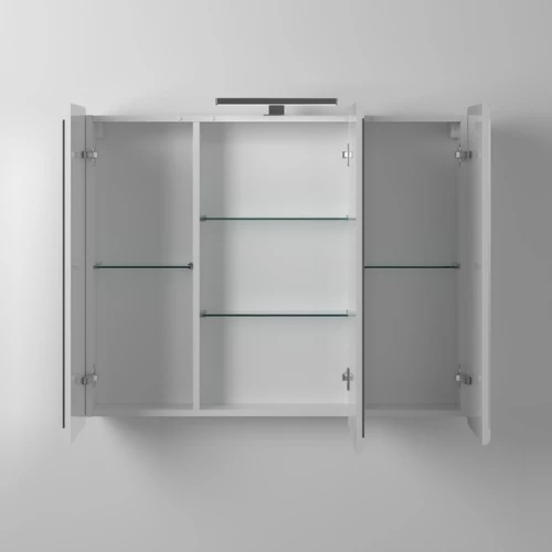 Шкаф зеркальный Briz Estel навесной глянцевый белый 221 02-28100-00 00 БЕЛ 100 см