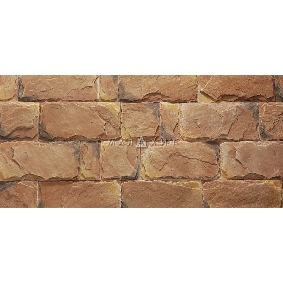 Искусственный камень Малахит Версаль 33-50 39 19,5х19,5 9,5х1,5-1,7 см