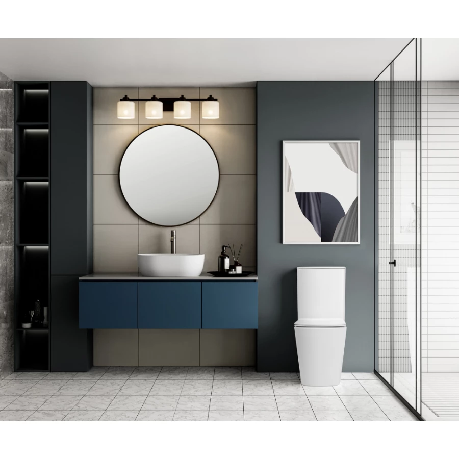 Унитаз Abber Rechteck компакт белый матовый безободковый смыв торнадо AC1210TMW