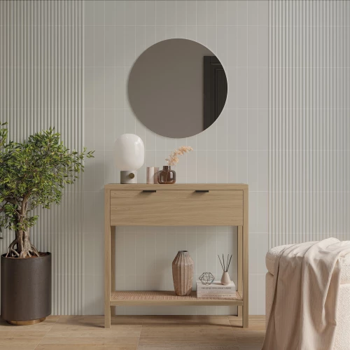 Плитка настенная DNA Match Curved Ash Matt 130858 матовая серая 25х6,25 см