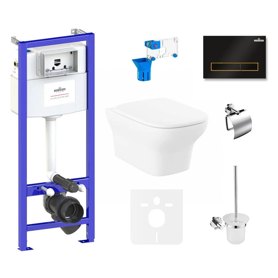 Унитаз Lavinia Boho Relfix Bristol Rimless 75110384 (комплект 9 в 1)