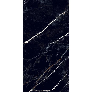 Керамогранит Realistik Obsidian Black Sparkle Dark Lapato сarving черный 120х60 см