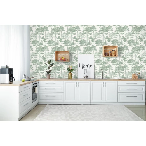 Обои винил на флизелине Grandeco Maison Зеленый Белый MN 3009 10,05х0,53 м