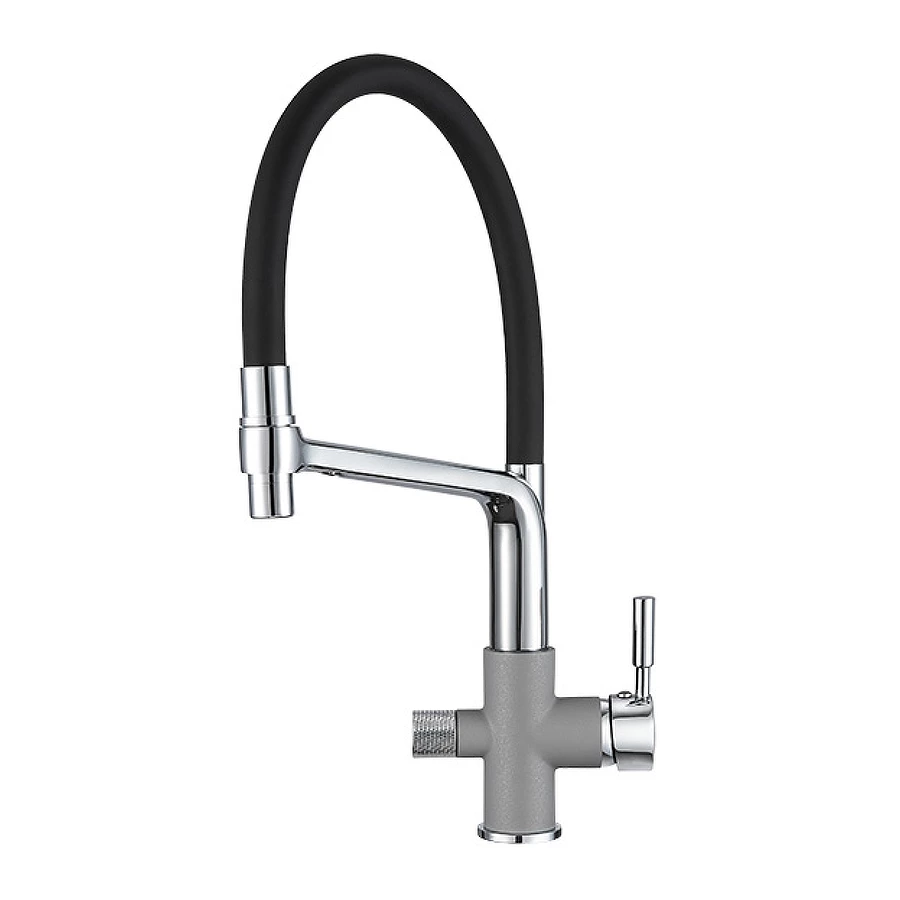 Смеситель для кухни Granula 0075 Алюминиум