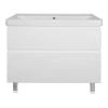 Комплект Тумба Azario Мила 90 Н напольная с раковиной Monte 900 белый CS00089953 91х47х86 см