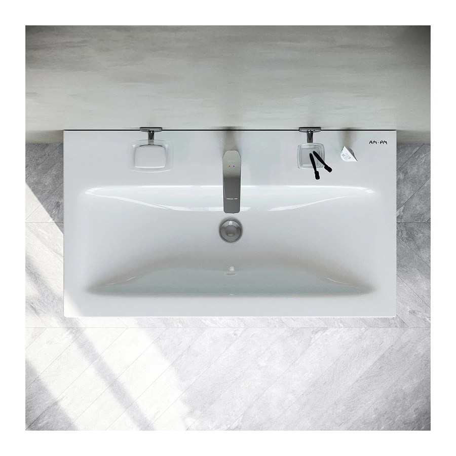 База под раковину Am Pm Gem S напольная 3 ящика белый глянец M91FSX0752WG 75 см