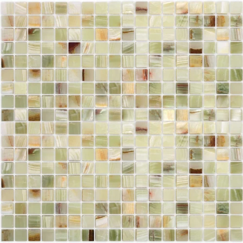 Мозаика из натурального камня Caramelle Mosaic Onice Jade Verde POL зеленый 30,5x30,5 см