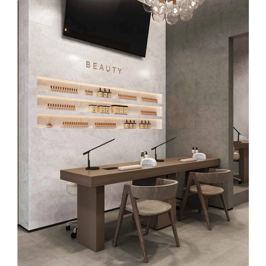 Керамогранит Buono Stones Cloud Bianco Carving матовый белый SVL4444C 120х60 см