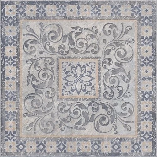 Декор Kerama Marazzi Бромли серый 40,2х40,2 см