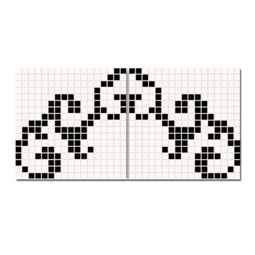 Керамогранитная мозаика Emil Ceramica Venise Lait Noir Mos Damasque композиция 2 шт C31250-sale 31,5х31,5 см