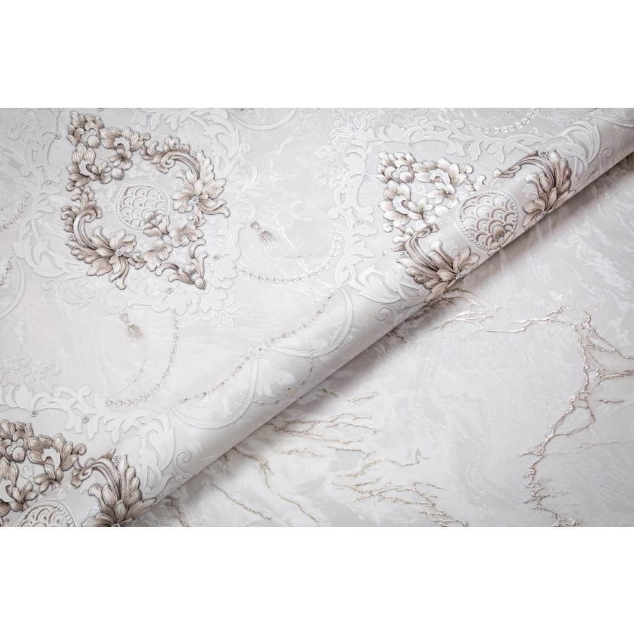 Обои флизелиновый Palitra Life Andijana серые PL72468-42 1,06х10,05 м