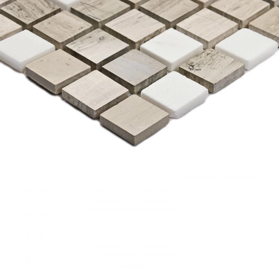 Мозаика Bonaparte Каменная мозаика Elegant 15х15 матовая серая 30,5х30,5 см