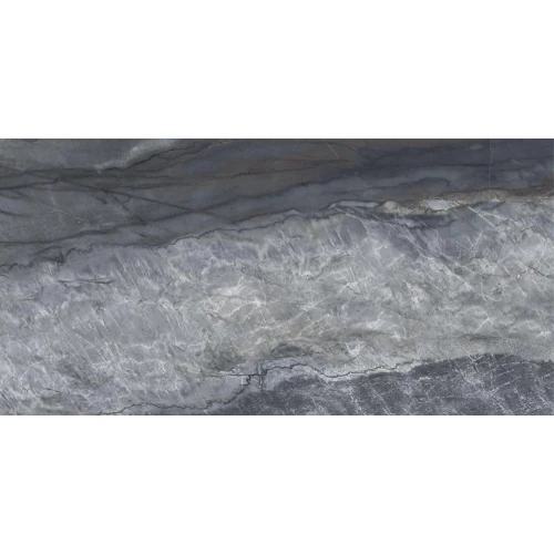 Керамогранит Italica Tiles Venecia Anthracite Matt Carving матовый черный ITL78327 120х60 см