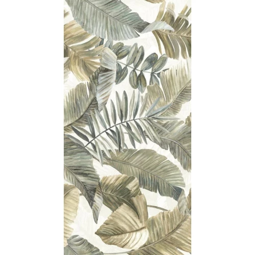 Керамогранит La Fenice Touch Evo Dec Tropical Green матовый зеленый 12TVDEC05 120х60 см